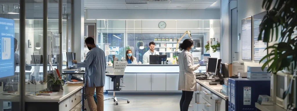 a a busy medical office with f1c2b89f eba8 45b9 ab02 22debbfe36dd