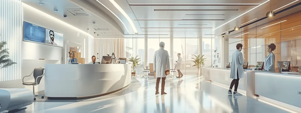 a a modern hospital office with d3e5ce09 98a1 4587 8896 b54756d38c72