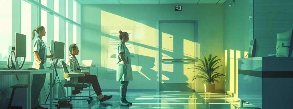 a thought-provoking illustration contrasts the efficiency of capitation in medical billing, featuring a vibrant clinic environment with patients receiving care alongside a shadowy depiction of financial stress affecting healthcare quality.