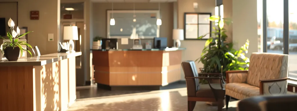 a serene medical office with a warm atmosphere, featuring a focused healthcare professional engaged in consultation, while a subtle backdrop of organized billing documents symbolizes the seamless integration of care and administrative efficiency.